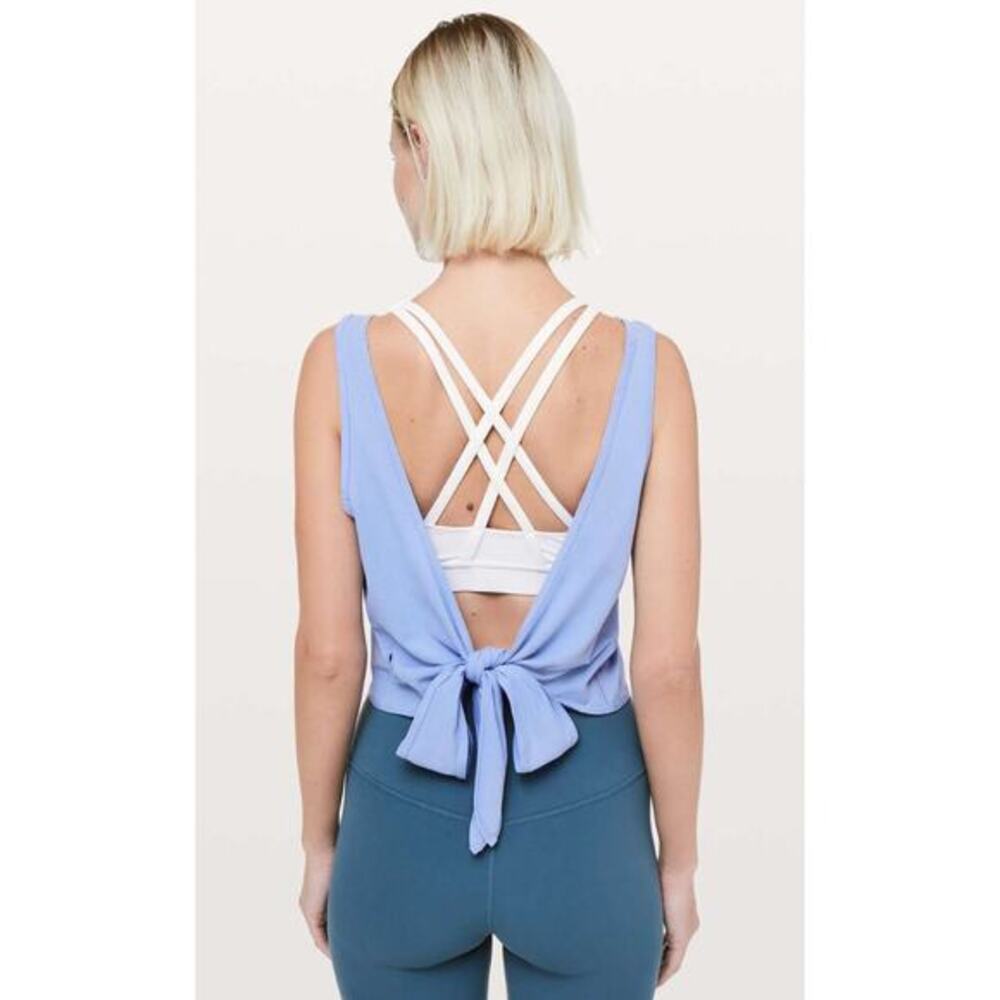 lululemon hydrangea‎ blue its a tie tank